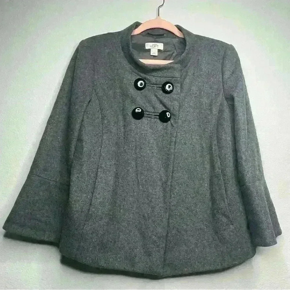 Ann Taylor Loft Gray Capelette Sz Small - Picture 1 of 14